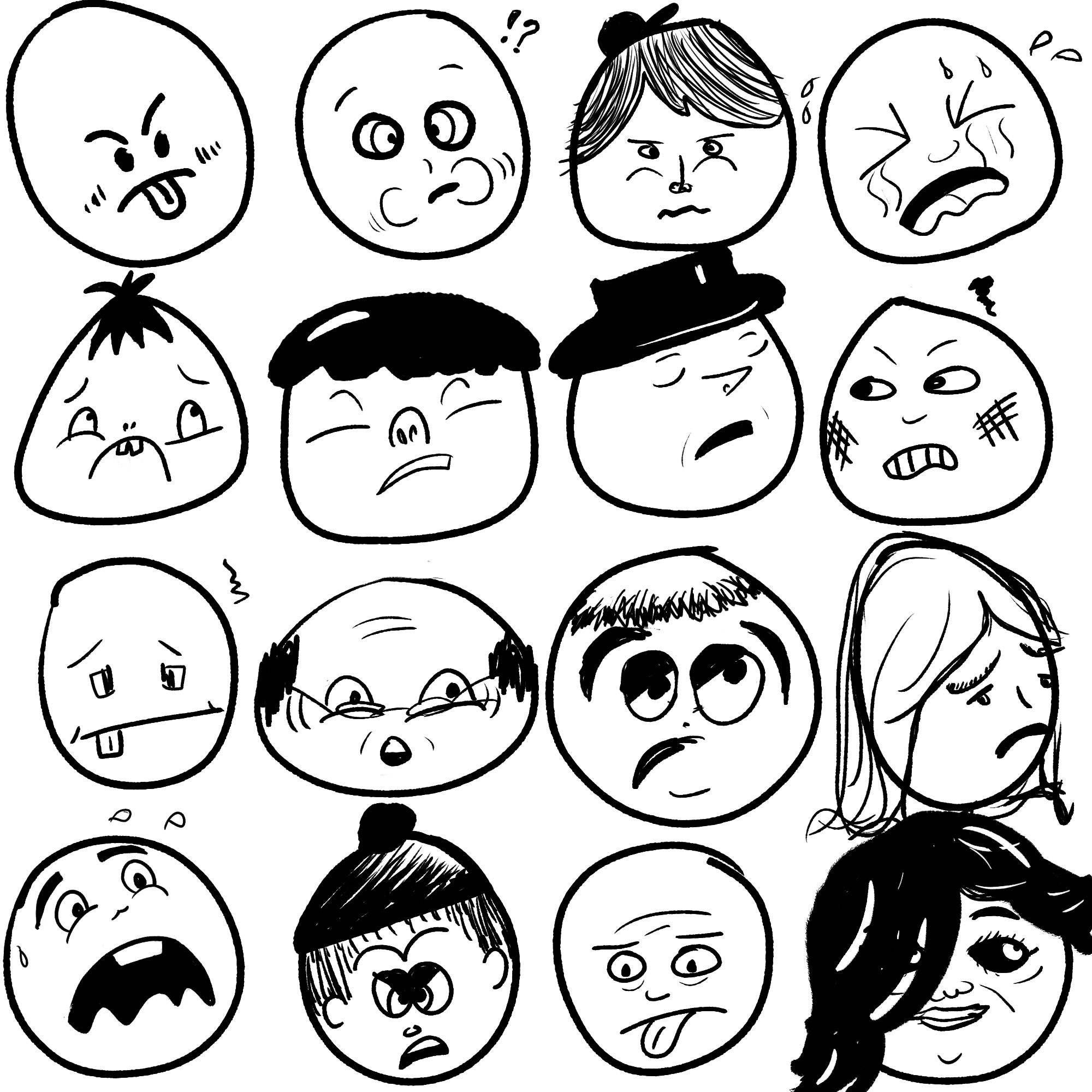 disgusted cartoon face